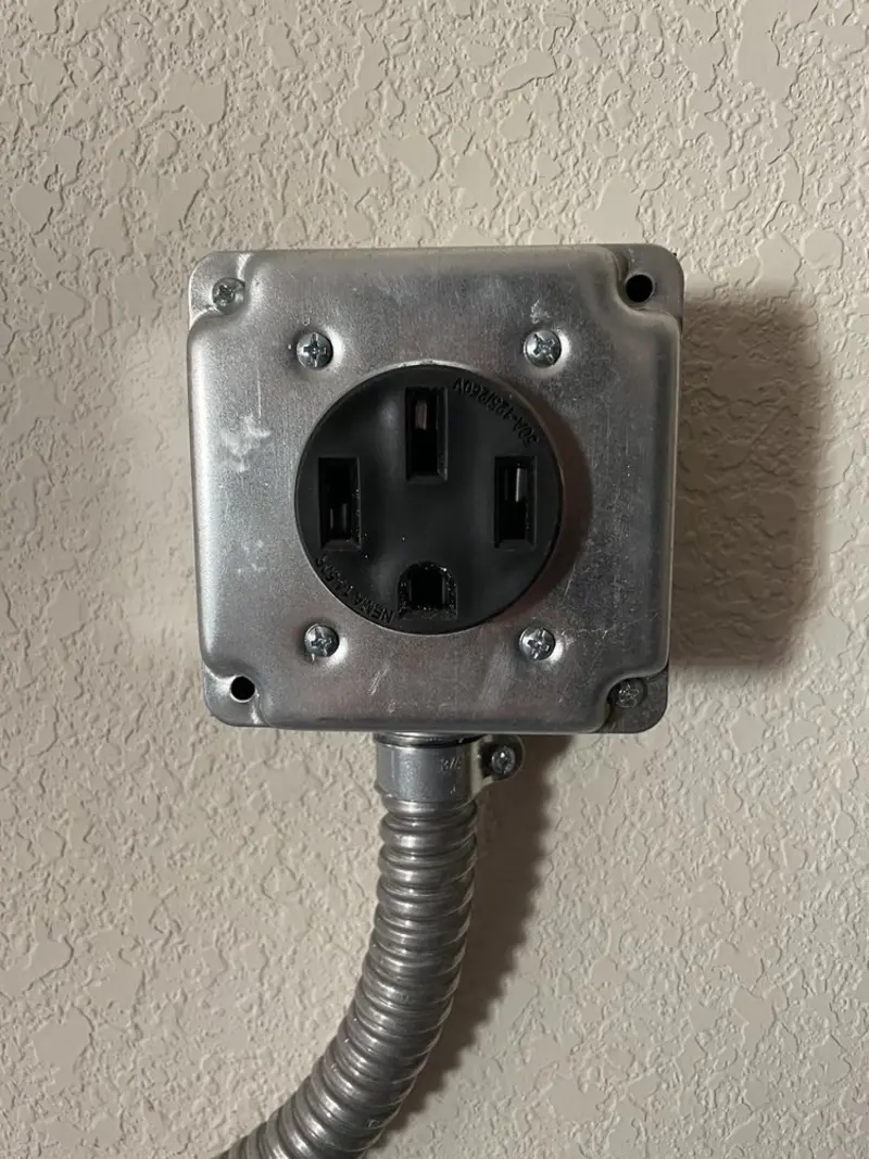 NEMA 14-50 outlet installed for Electrical Panel Upgrade in Osceola